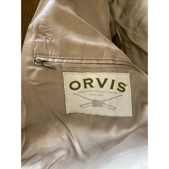 Orvis Mens Vtg Corduroy Sport Coat Sz 42R Tan Blazer Jacket Elbow Patch’s 90s - Picture 13 of 15